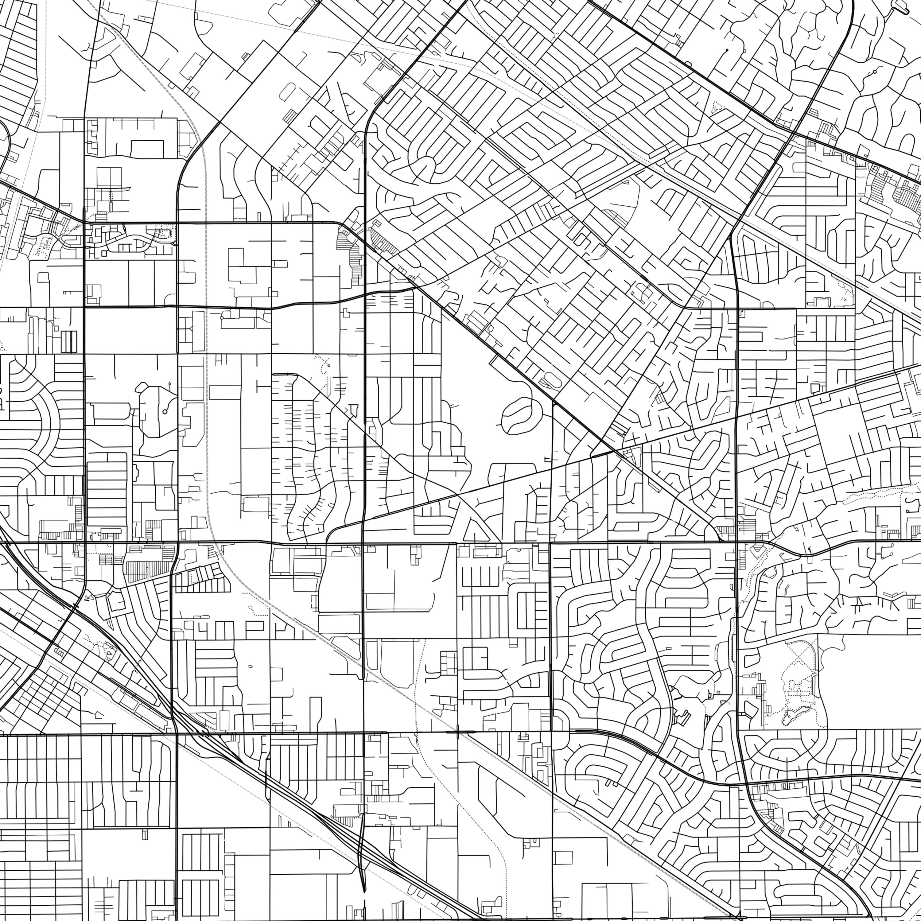 La Mirada Map Print La Mirada Map Poster Wall Art Ca City Etsy