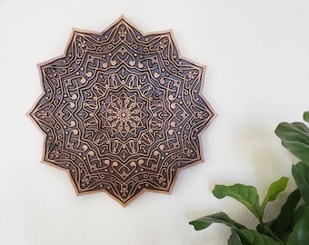 Wood Carved Luxury Mandala Wall Art, Wood Mandala Wall Hanging, Meditative  Wall Art, Spiritual Wall Decor, Yoga Wall Art Gift