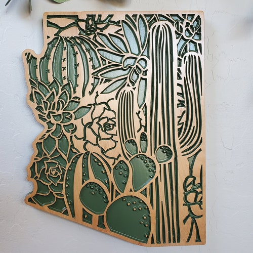 Large Arizona Map Of Arizona Wall Art Decor Extra Lar vrogue.co