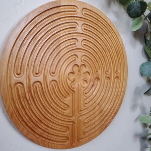 Chartres Wood Carved Finger Labyrinth Meditation Chartres Labyrinth ...