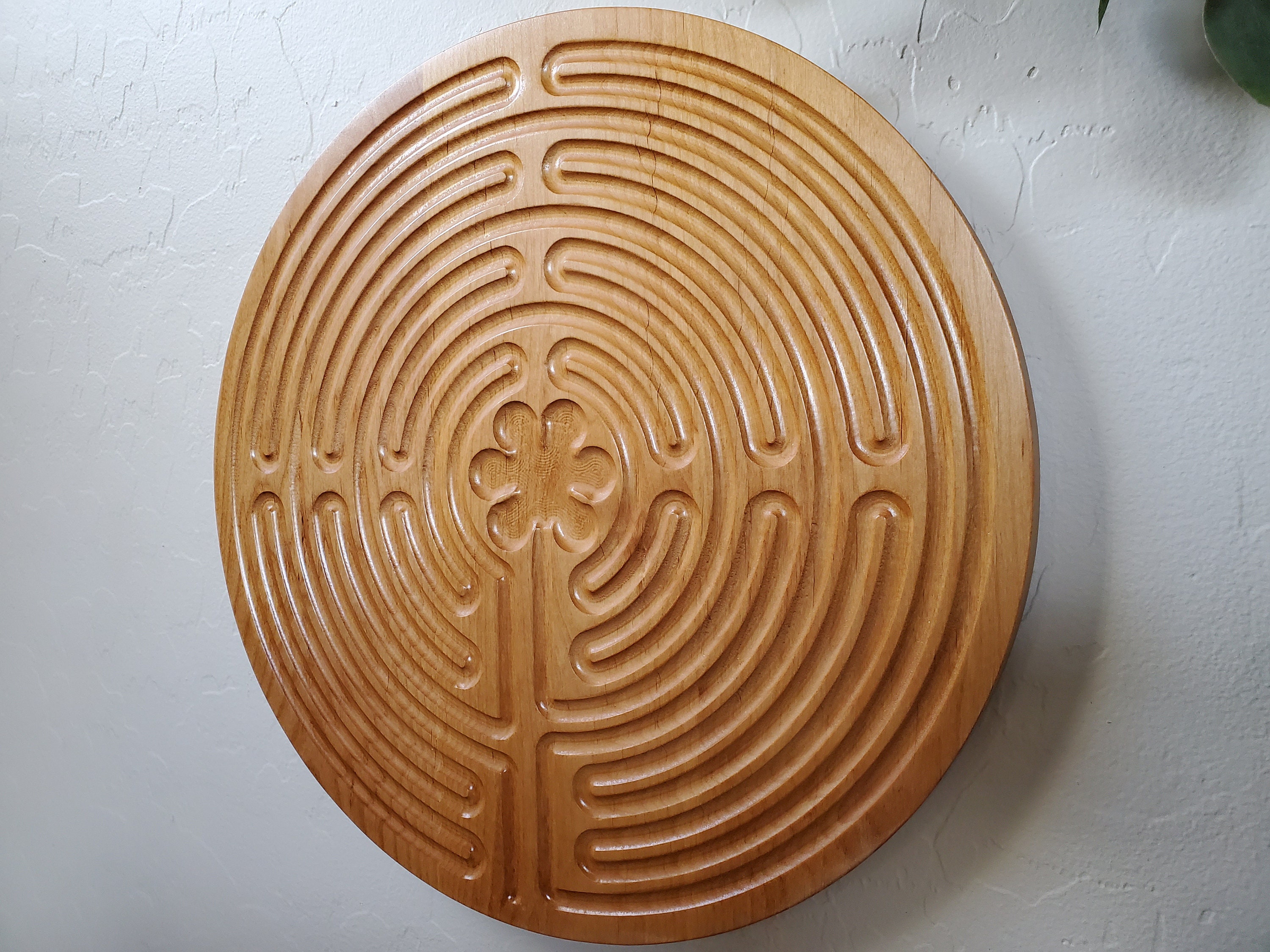 Chartres Wood Carved Finger Labyrinth Meditation Chartres Labyrinth ...