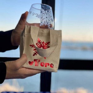 Personalized Gift bag with glass| Gift bag | Best Friend Gift|Send a Gift| Christmas Gift| Christmas Gift for her | Gift bag | Gift For Her
