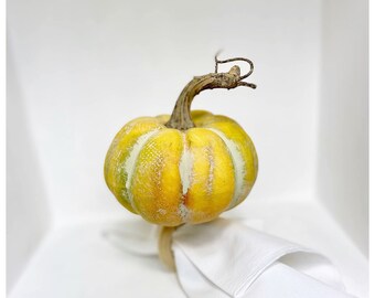Handmade Wooden Pumpkin Napkin Rings - Set of 4
