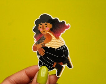 Cool Gal Vinyl Sticker