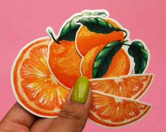 Freshly Squeezed Orange Vinyl Sticker Set