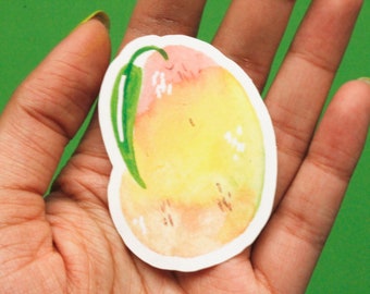 Watercolour Mango Vinyl Sticker