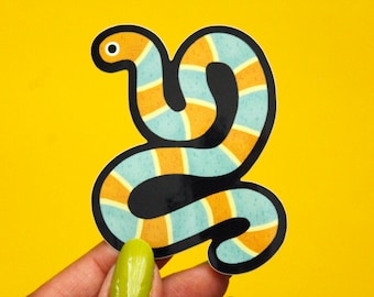 Wally the Worm Vinyl Sticker