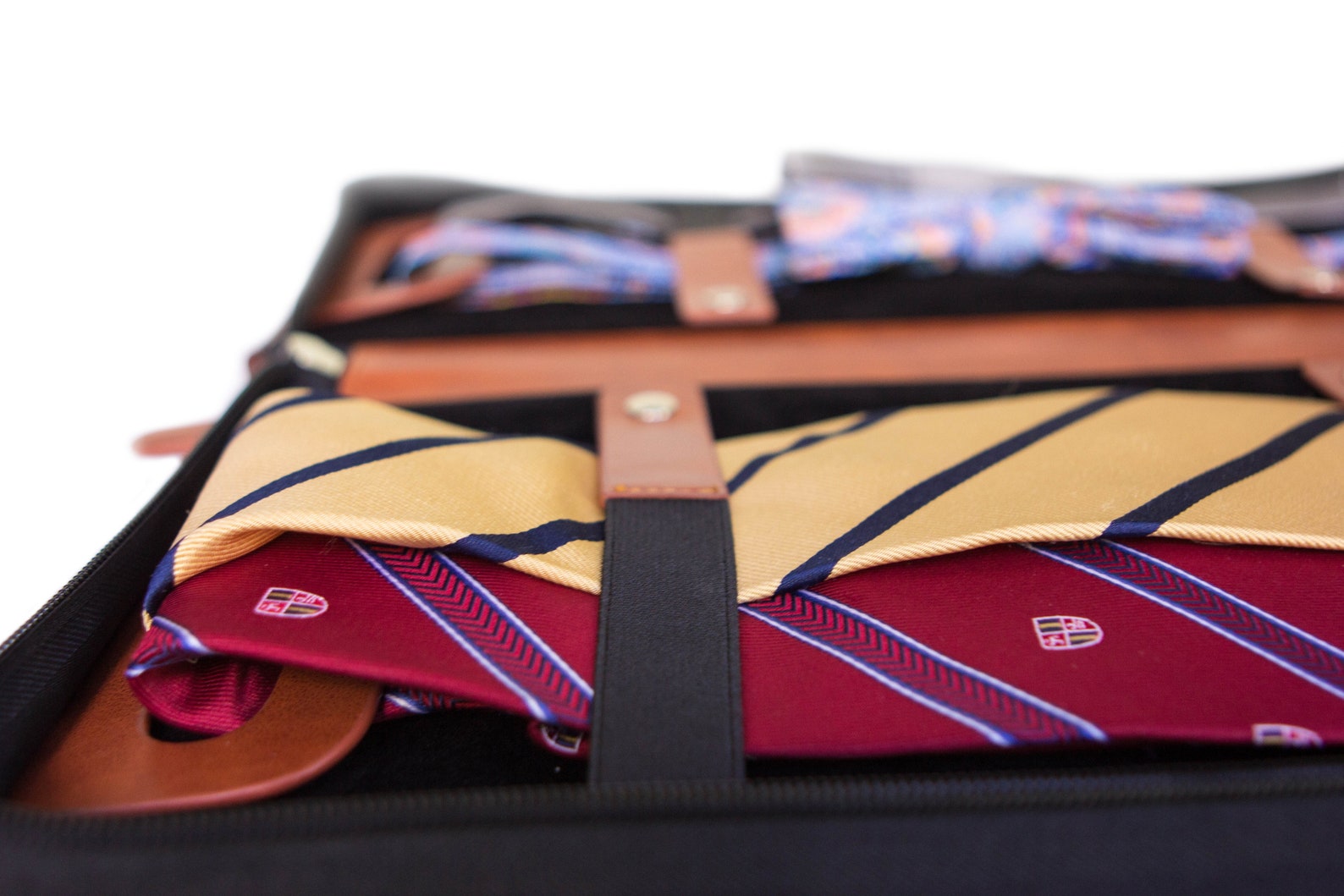 Travel Tie Case Vegan Leather 6 Neck Tie Organizer by Case Etsy