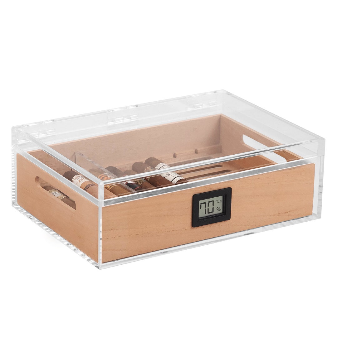 Felix Tupperdor Airtight Acrylic Humidor Spanish Cedar Etsy UK