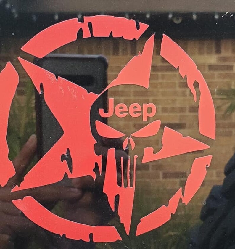 JEEP wave decal or JEEP Punisher decal Various colors for Etsy