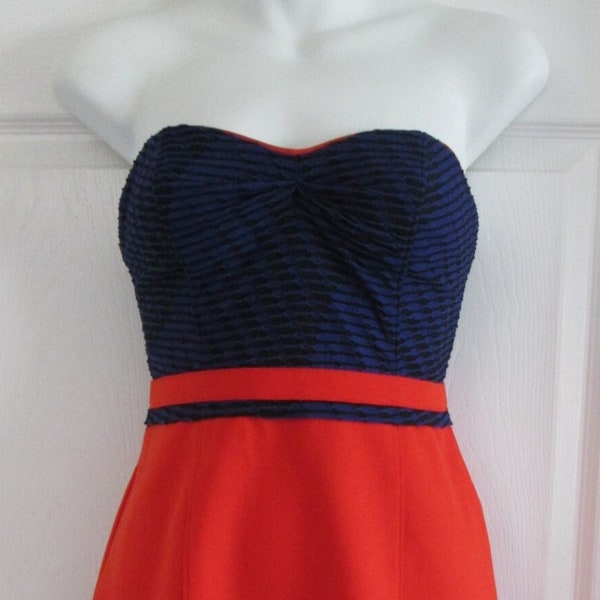 Printed Strapless Bodycon Dress