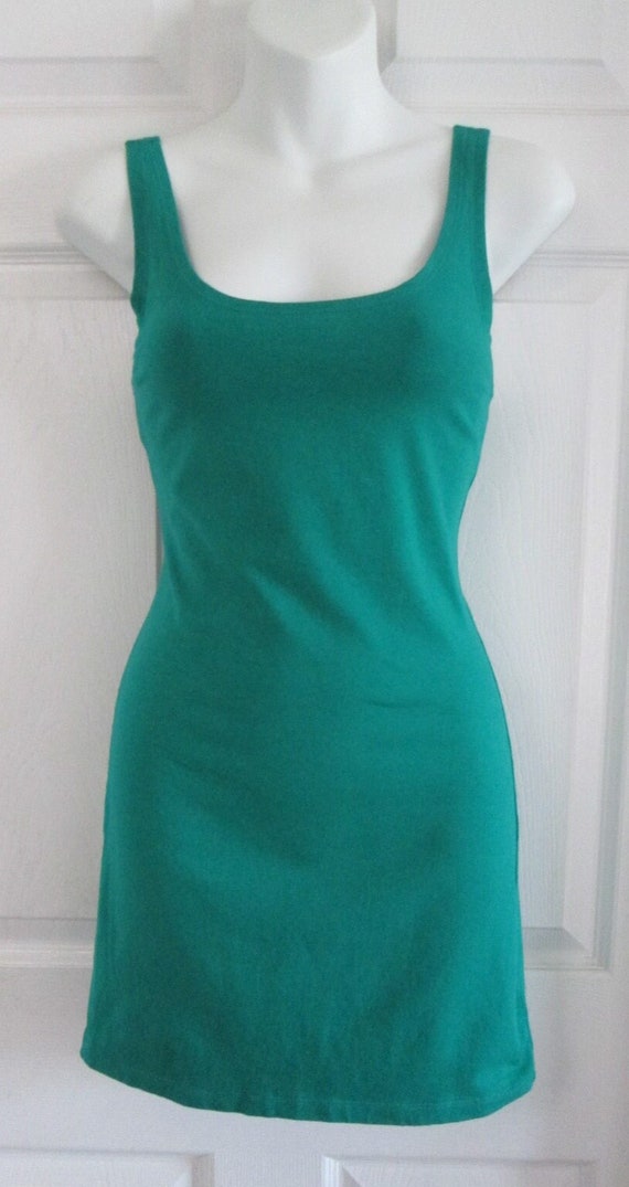 FOREVER 21 XXI Bodycon Stretch Beach Club Party Green Tank Dress M Etsy Canada