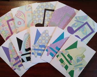 Music Note & Piano Note Cards
