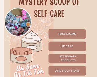 Self Care Gift Boxes, Mystery Care Package, Mystery Self Care Box, Self Love Scoops, Surprise Gift Box, Mystery Crystals, Crystal Scoop