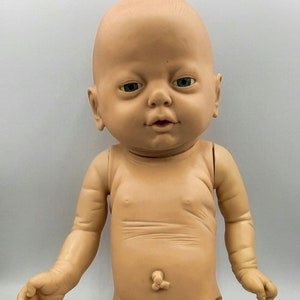 Emson 1988 Anatomically Correct Baby Boy Doll Teaching Aid Vintage 18”  Caucasian