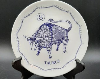 Royal Doulton Zodiac Taurus Decorative Plate 6 1/4&quot; Diameter Bone China England