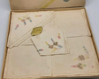 Vintage 3 New Boxes of Woman's Handkerchief's Made in Austria and Ireland Lot 10