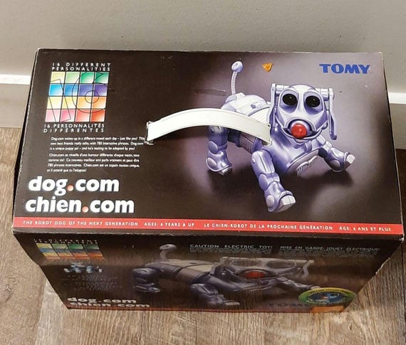 【美品】TOMY DOG.COMドッグ・コム ロボット犬　元箱入り　動作確認済み TOMY DOG COM ジャンク扱い ロボット犬 ドッグドットコム - メルカリ