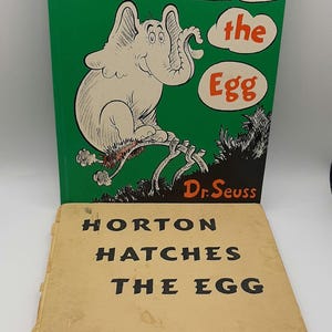 Vintage Horton Hatches The Egg Dr. Seuss 1940 Erstausgabe & Ausgabe 1968