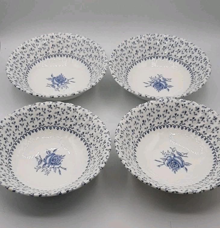 Rose Bouquet Blue Johnson Brothers - Etsy