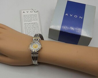 Vintage Avon Watch: Maroon Beaded Band, Size 6 - Etsy Canada display picture 1