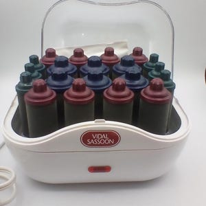 ヴィダルサスーン VS334-F ヘア 20 ホットローラー & クリップ ヴィンテージ 動作状態