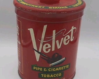 Vintage fluwelen pijp- en sigarettentabaksblikken Liggett & Meyers Tobacco Co.