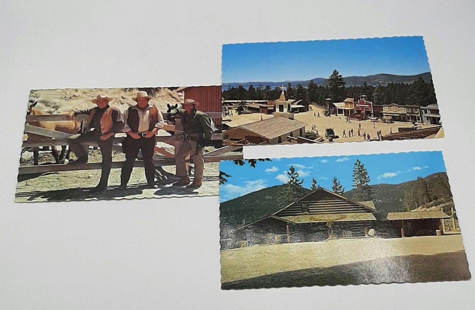 Vintage Bonanza TV Show Ponderosa Ranch Incline Village Nevada Postcard ...