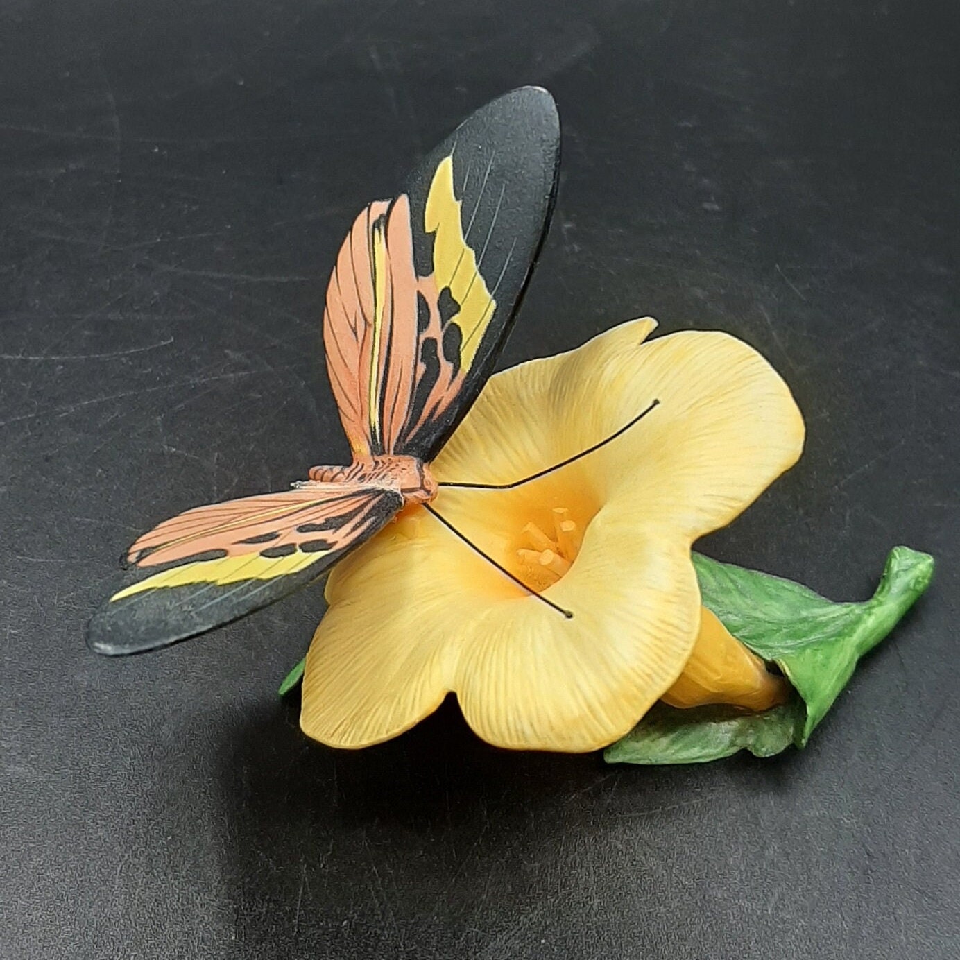 Franklin Mint Butterflies of the World Figurine Glassy-wing