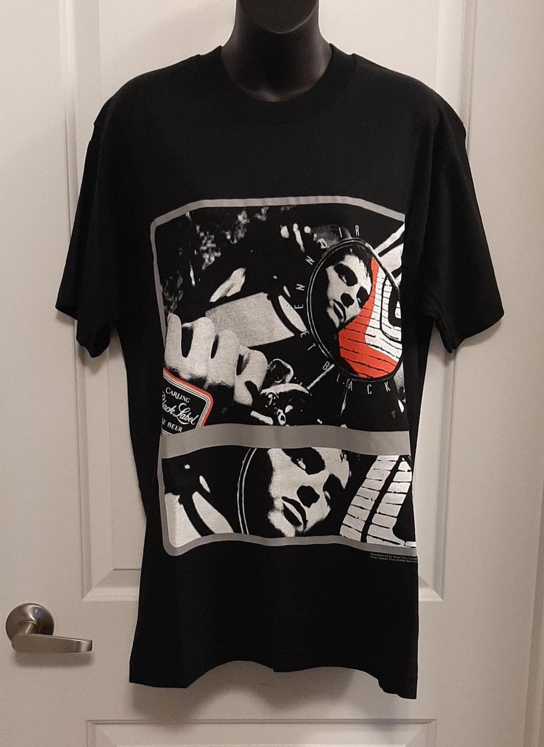 90s Black Label ブラックレーベル イーグルロゴT USA L 4164d8aeefedeeb39b762fb492a6a7