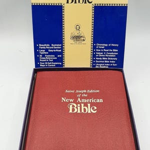 Saint Joseph Edition of the New American Bible - Red Leather - New Read