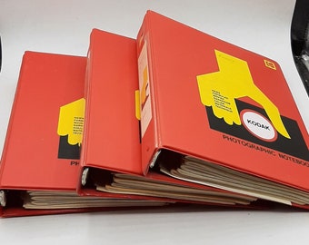 Kodak Photographic Notebook Camera Film Processing Guide Instruction Manual Books