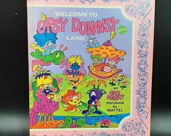 Livre pour enfants Mattel Welcome To UPSY DOWNSY Land, vintage, 1969