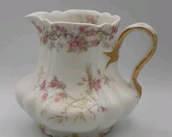 Antique Haviland and Co Limoges France Creamer Floral 4 in Tall Junor and Irving