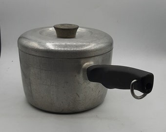 Vintage Wear Ever 984 aluminium pot en deksel gemaakt in Canada, zware massieve pot