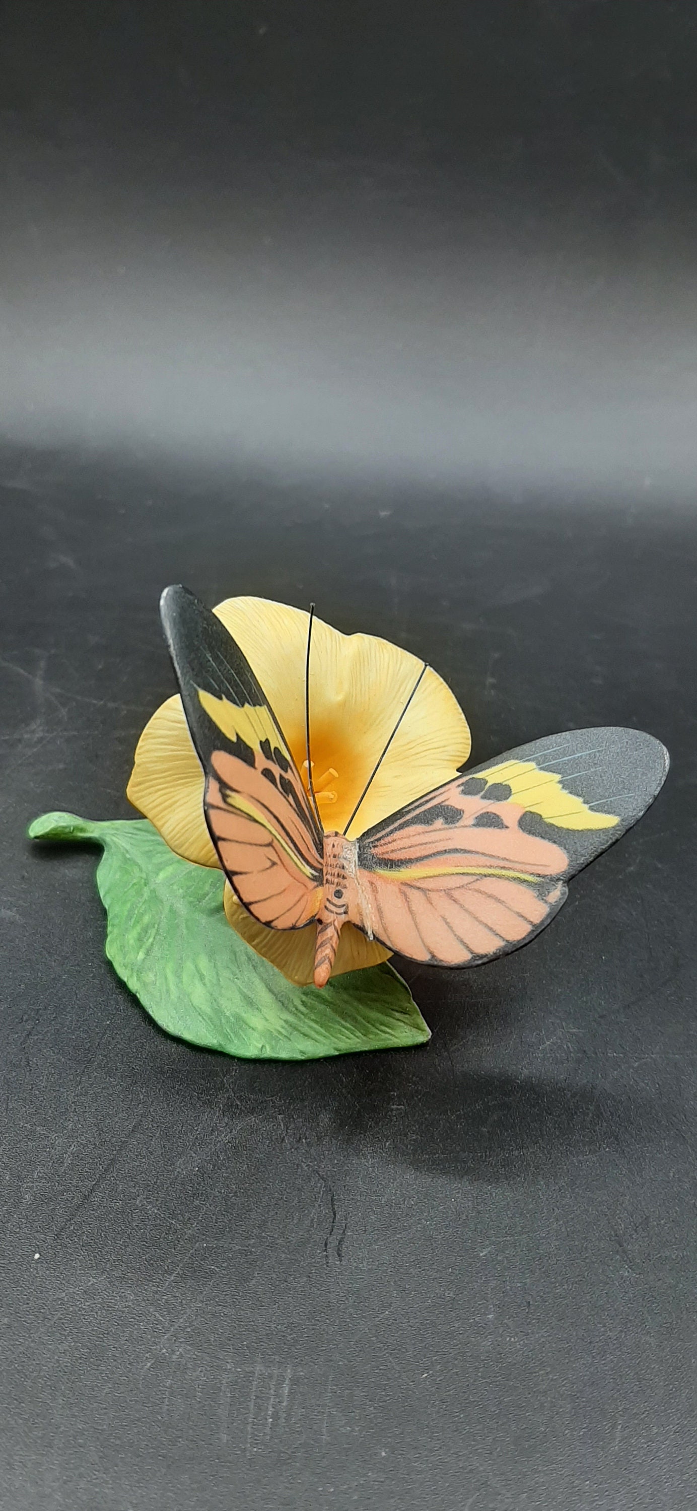 Franklin Mint Butterflies of the World Figurine Glassy-wing