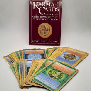Karma Cards by Monte Farber Vintage 1988 Box Set Astrology Book ...