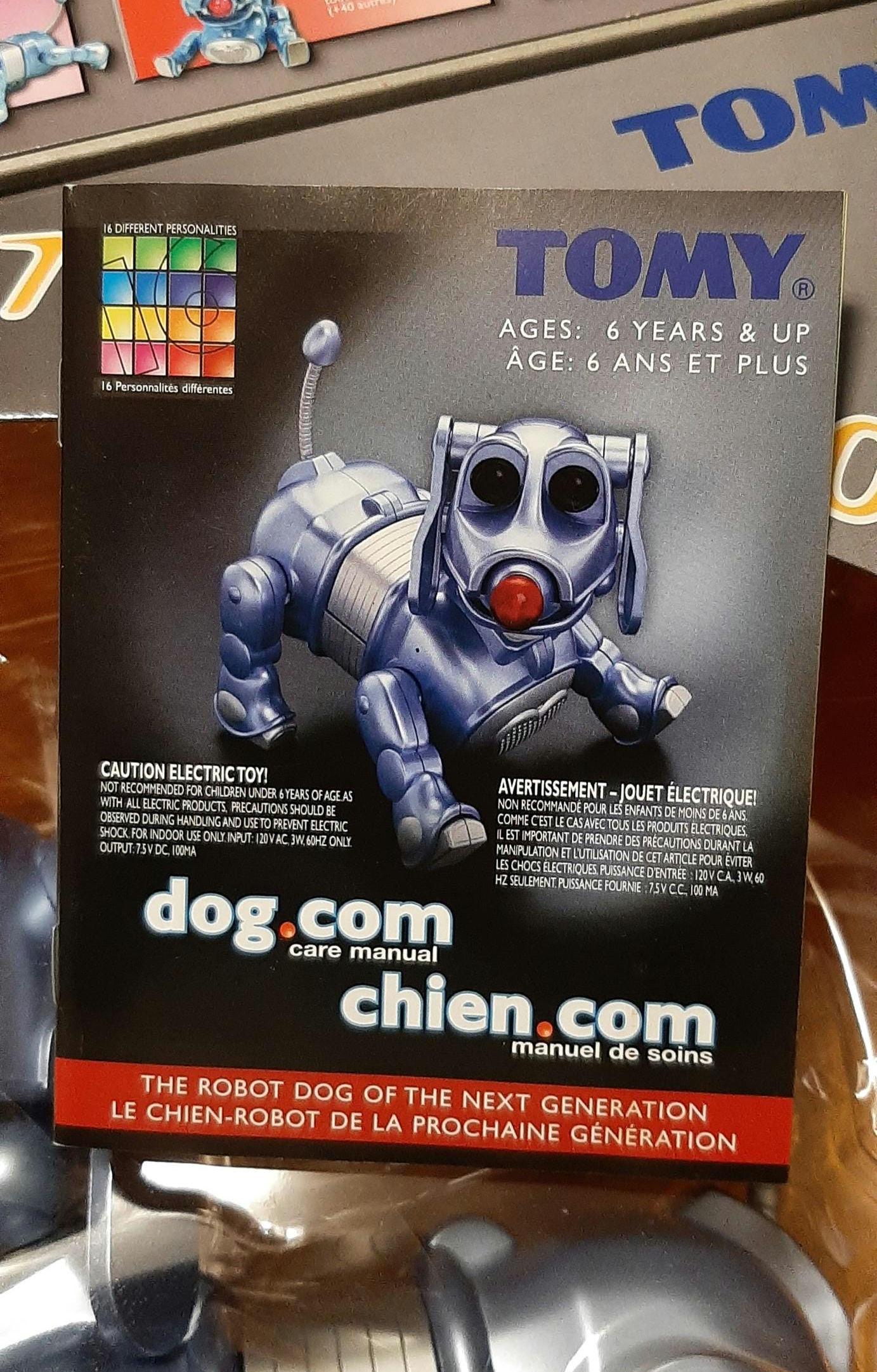 【美品】TOMY DOG.COMドッグ・コム ロボット犬 元箱入り 動作確認済み TOMY Robot Dog Special Edition Platinum Dog.com NEW in BOX