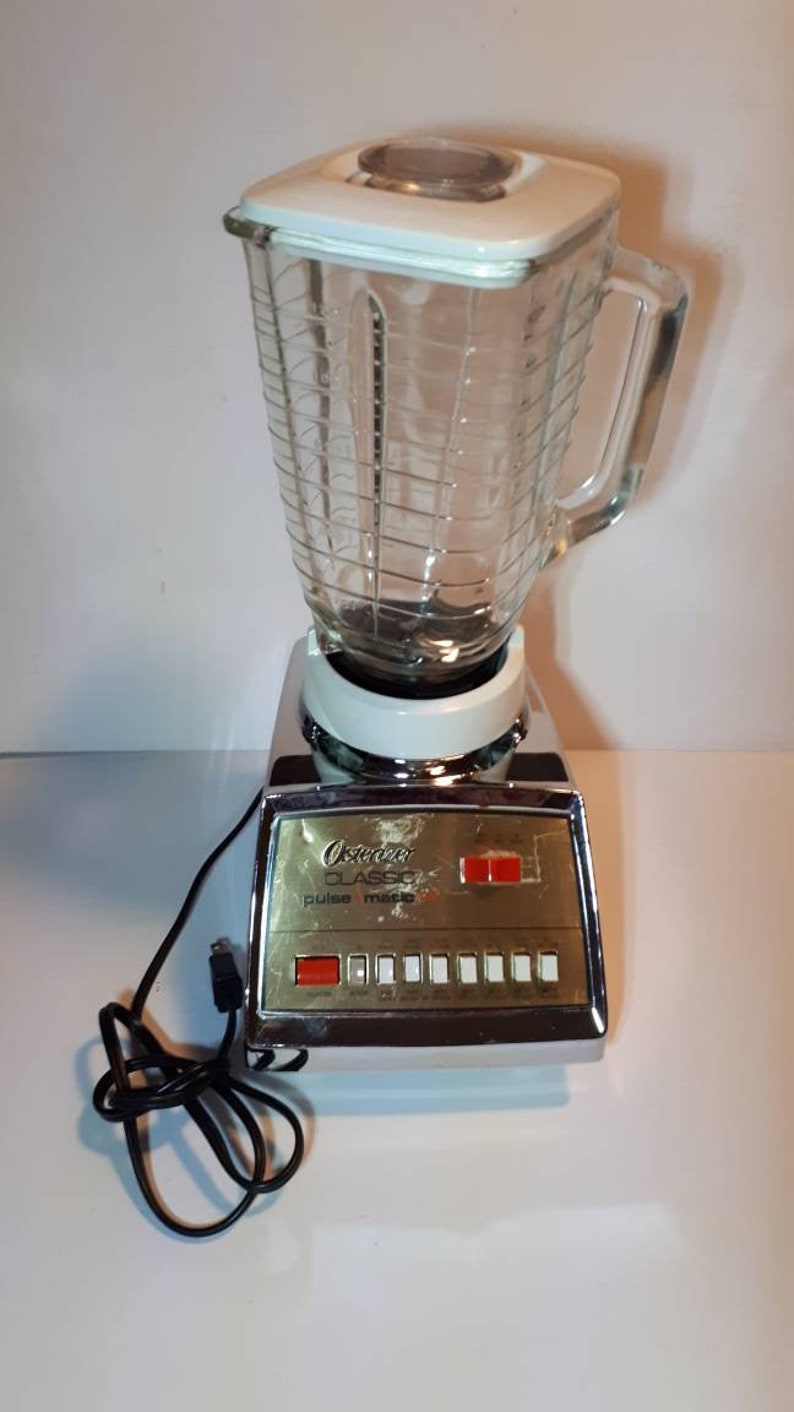 Vintage Osterizer Classic Pulse Matic 14 Blender 5 Cups Chrome Etsy