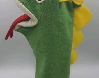 Marioneta de mano Baby Einstein Bard el Dragón, estilo vintage, para niños, educativa, para el hogar o para usar como funda para palo de golf.