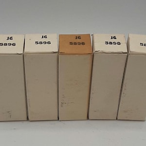 NOS New In Box GE JG 5896 Submini Vacuum Tubes 1954 Set of 5 Vintage United States