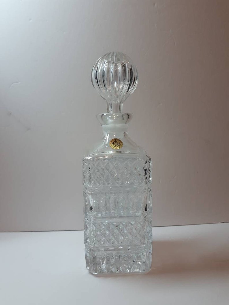 Vintage RCR Royal Crystal Rock Whisky Brandy Decanter w/ Etsy