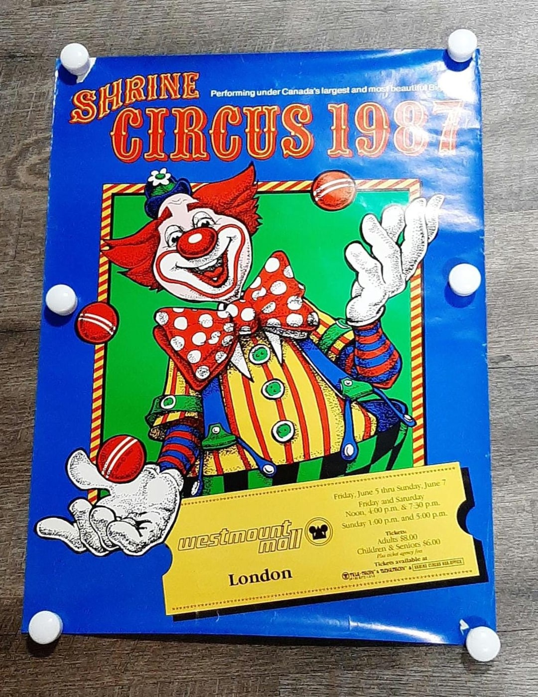 ヴィンテージ　1976年 サーカス 広告ポスター　タイガー　グッドデザイン Amazon.co.jp: ビンテージポスター レトロ グレンアーサー