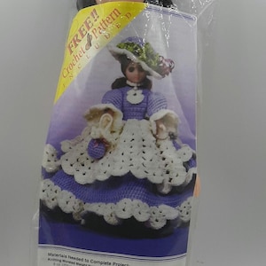 NEW Sealed Fibre Craft Classic Doll 3193 Black Hair Moving Blue Eyes 15 Inches