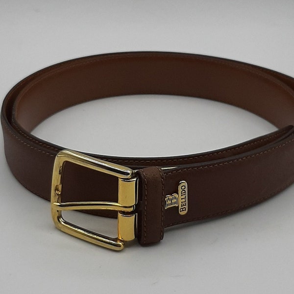 Miguel Bellido Genuine Leather Belt Men's Size 42 1/2" Long Brown Spain