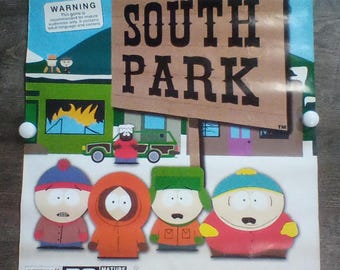 South Park Nintendo 64 N64 Full Poster Only 1998 Acclaim Vintage Poster Wall Art