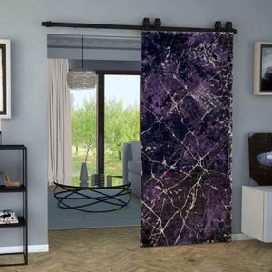 36”x84” Custom epoxy sliding door panel
