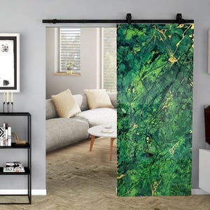 36”x84” Custom epoxy sliding door panel