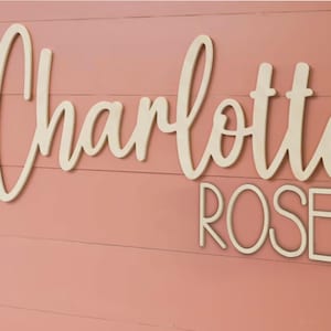 Custom Wood Baby Name Sign | Letter Wall Art | Kids Room Art | Wall Art for Nursery | Baby Name Sign | Kids Room Decor | Wooden Sign | Boho