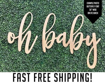 etsy oh baby sign